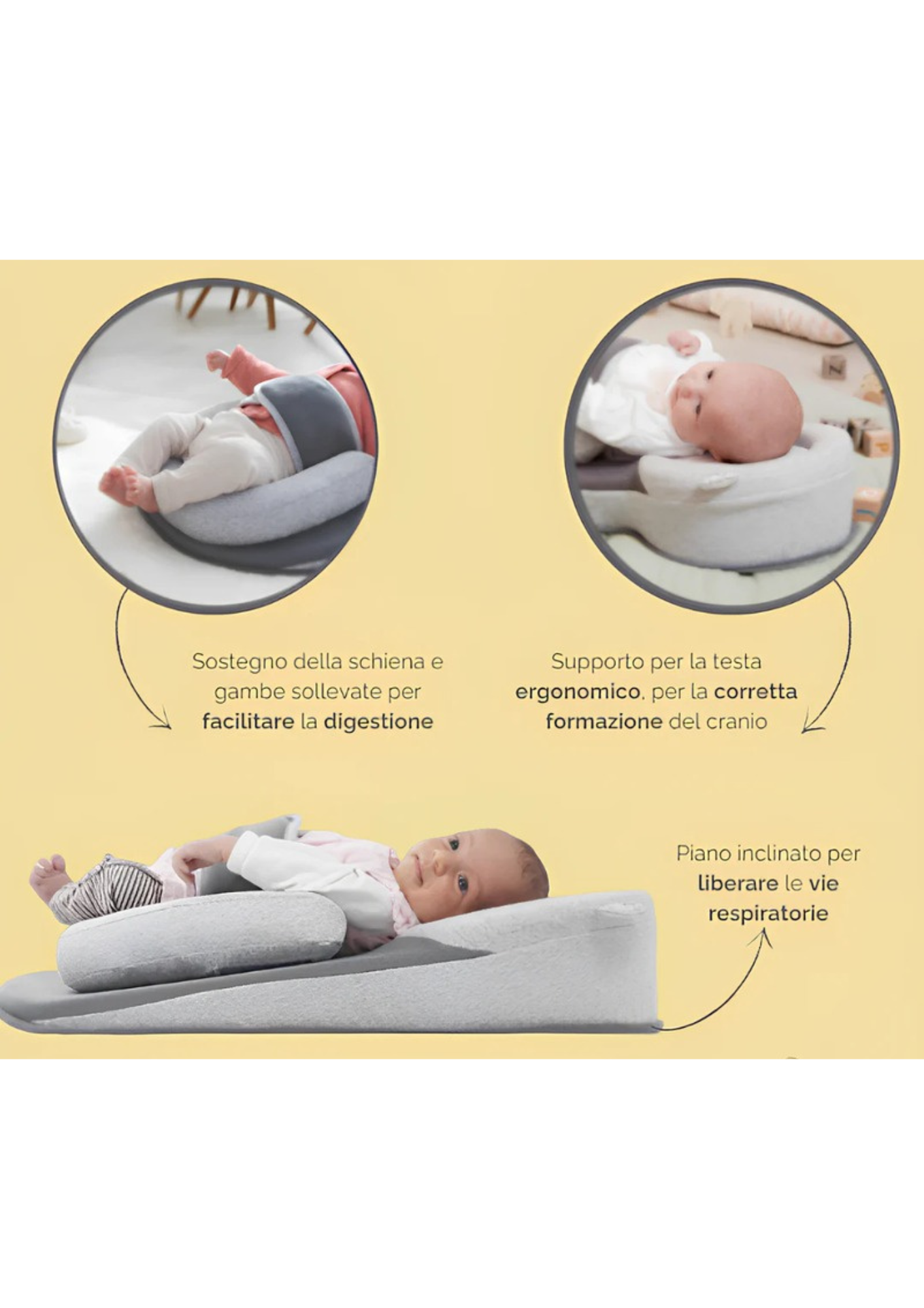 Materassino ergonomico per il sonno del bambino